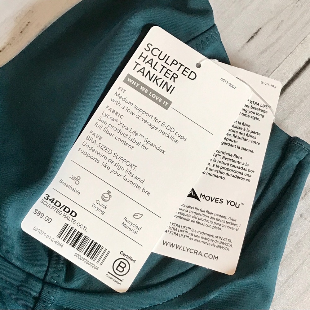 NWT Athleta Sculpted Halter Tankini - Picture 7 of 7